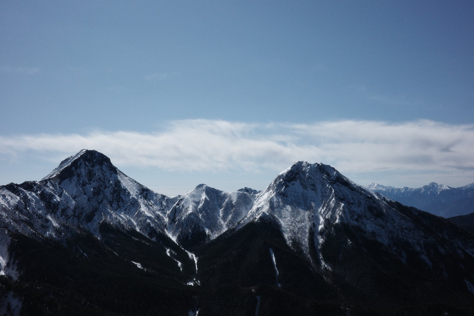 硫黄岳の風景